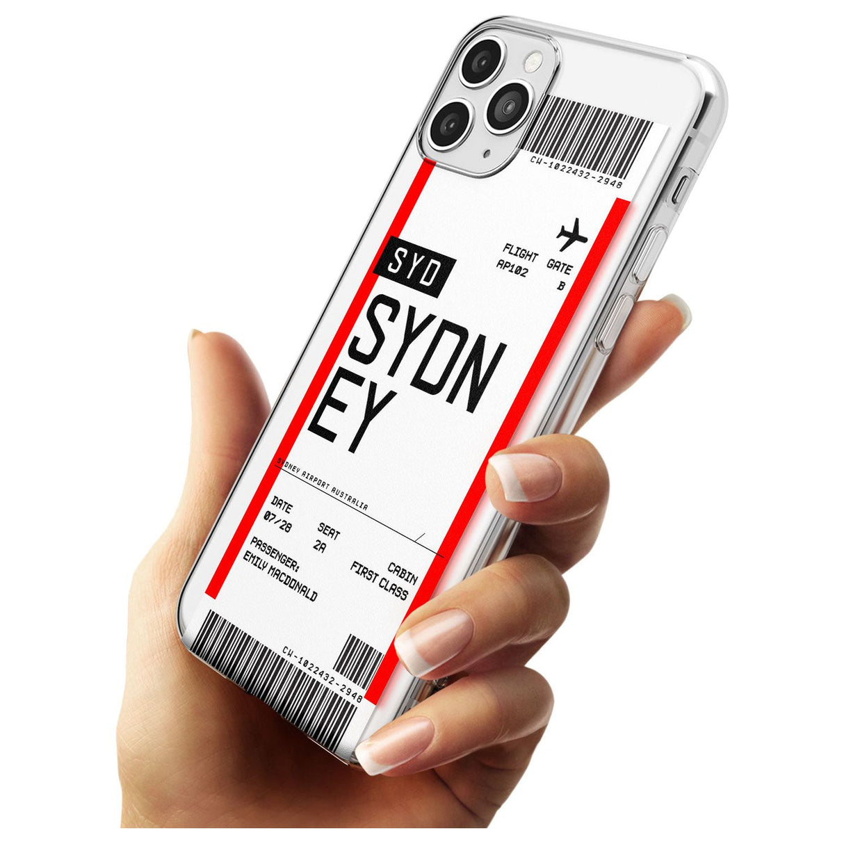 Sydney Boarding Pass iPhone Case   Custom Phone Case - Case Warehouse