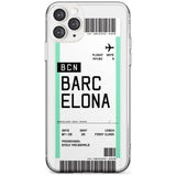 Barcelona Boarding Pass iPhone Case  Slim Case Custom Phone Case - Case Warehouse