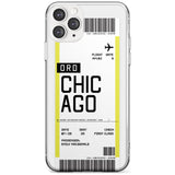 Chicago Boarding Pass iPhone Case  Slim Case Custom Phone Case - Case Warehouse