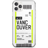 Vancouver Boarding Pass iPhone Case  Slim Case Custom Phone Case - Case Warehouse