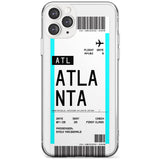 Atlanta Boarding Pass iPhone Case  Slim Case Custom Phone Case - Case Warehouse