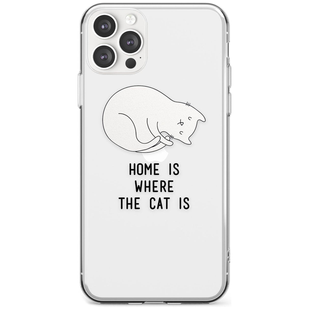 Home Is Where the Cat is Black Impact Phone Case for iPhone 11 Pro Max