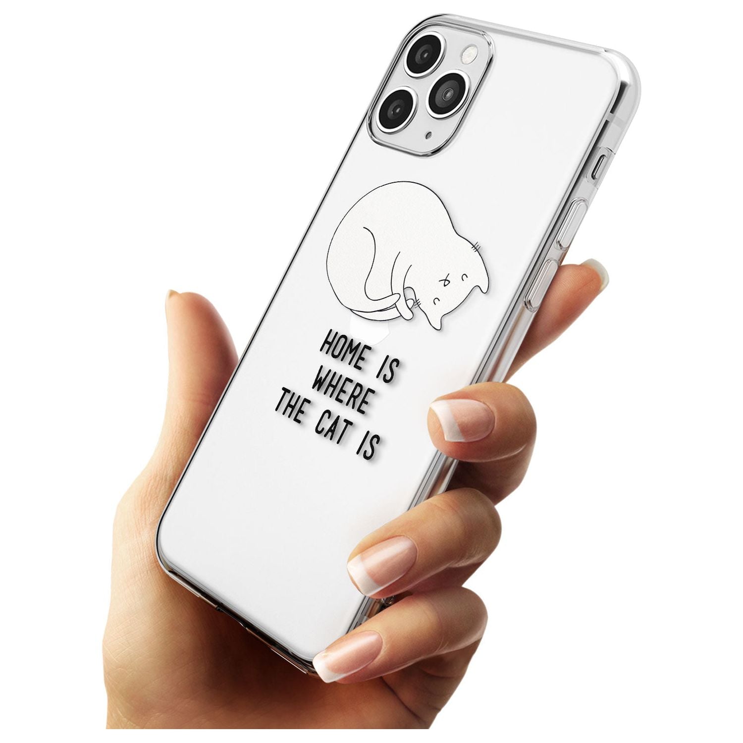 Home Is Where the Cat is Black Impact Phone Case for iPhone 11 Pro Max