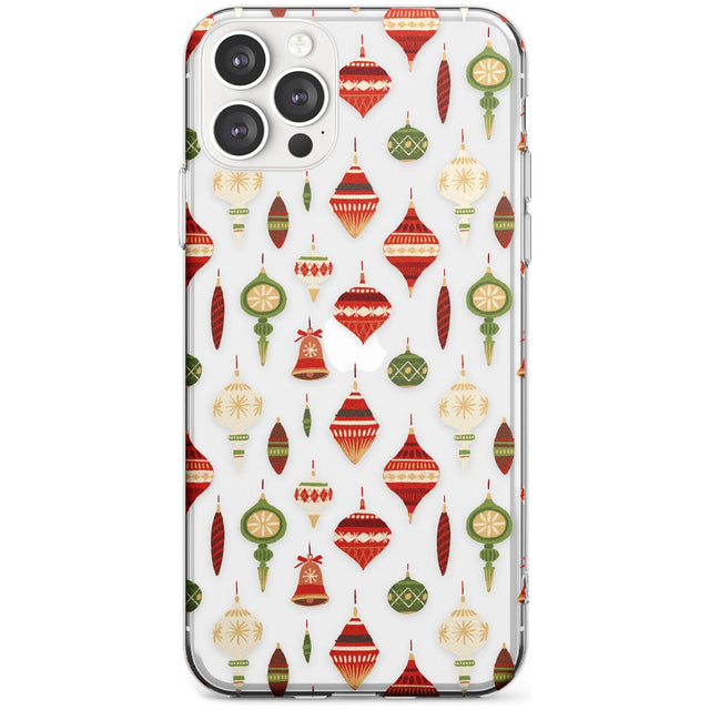Christmas Baubles Pattern Slim TPU Phone Case for iPhone 11 Pro Max