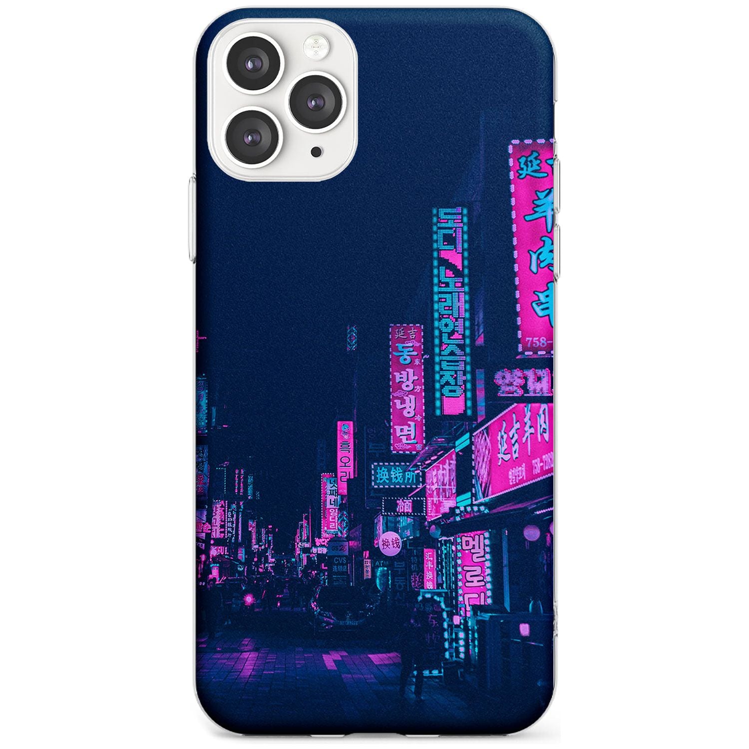 Pink & Turquoise - Neon Cities iPhone Case  Slim Case Phone Case - Case Warehouse
