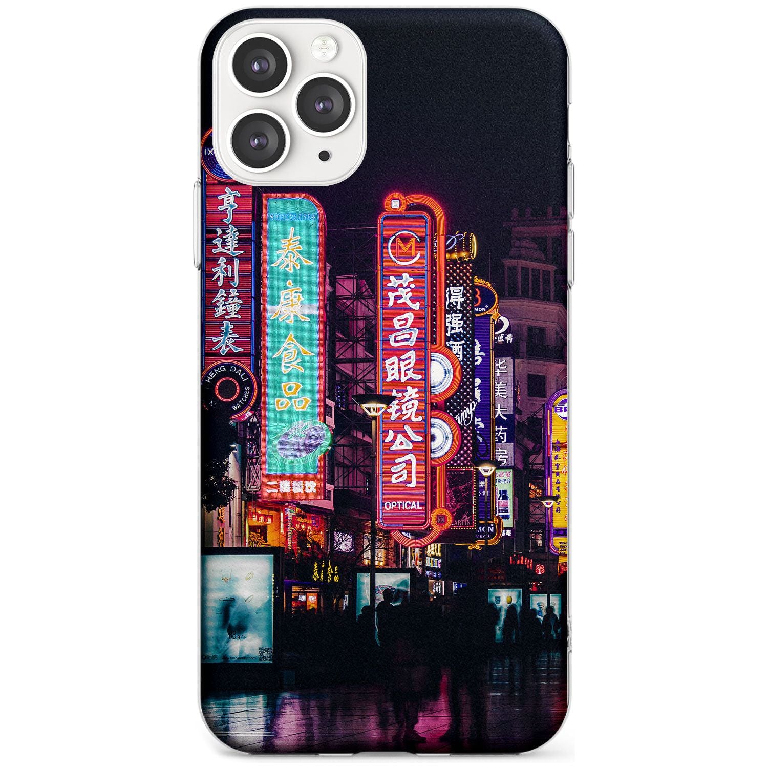 Busy Street - Neon Cities Photographs Slim TPU Phone Case for iPhone 11 Pro Max