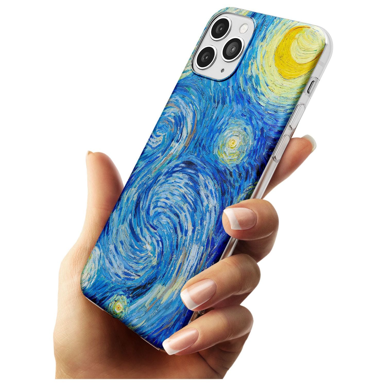 The Starry Night by Vincent Van Gogh Black Impact Phone Case for iPhone 11 Pro Max