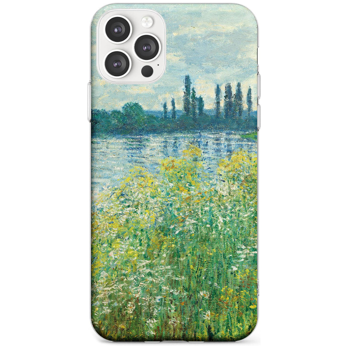 Banks of the Seine by Claude Monet Black Impact Phone Case for iPhone 11 Pro Max