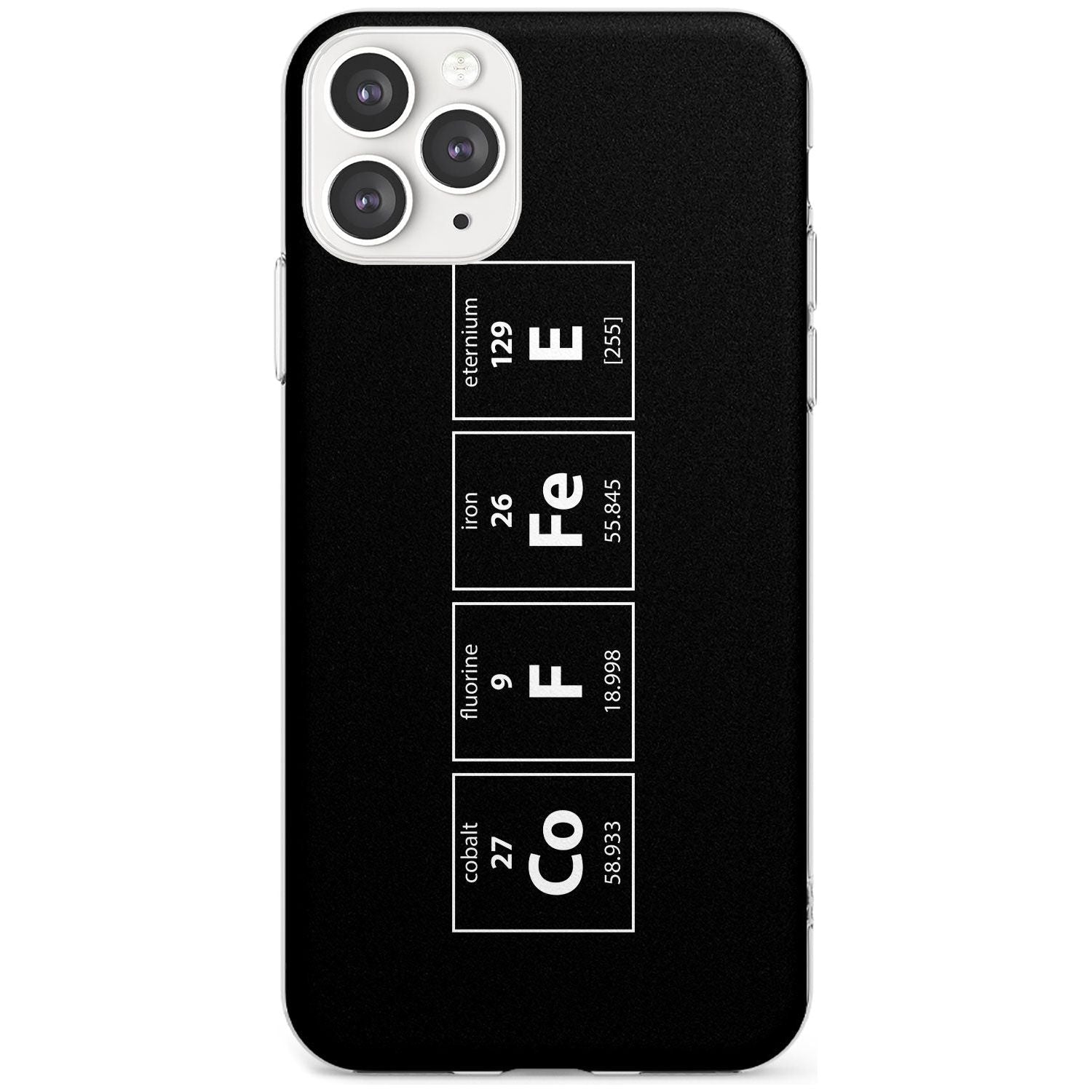Coffee Element (Black) Slim TPU Phone Case for iPhone 11 Pro Max