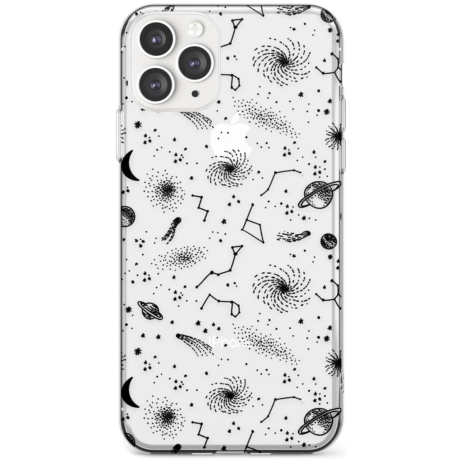 Mixed Galaxy Pattern Slim TPU Phone Case for iPhone 11 Pro Max
