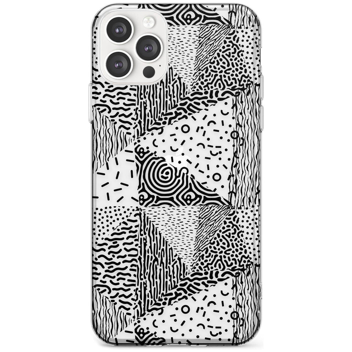 Pattern Mashup (Black) Black Impact Phone Case for iPhone 11 Pro Max