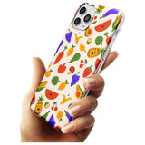 Mixed Kawaii Food Icons - Solid iPhone Case Slim TPU Phone Case Warehouse 11 Pro Max