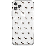 German Shorthaired Pointer Dog Pattern Clear Slim TPU Phone Case for iPhone 11 Pro Max