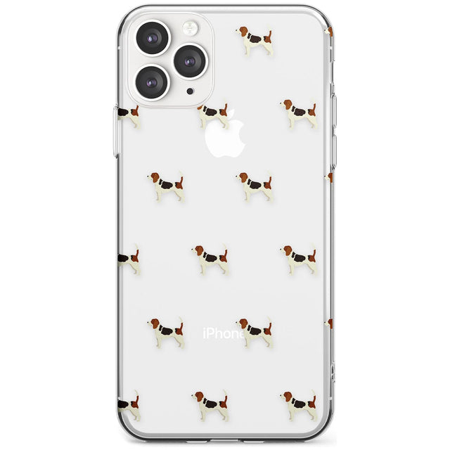 Beagle Dog Pattern Clear Slim TPU Phone Case for iPhone 11 Pro Max