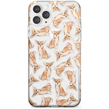 Chihuahua Watercolour Dog Pattern Slim TPU Phone Case for iPhone 11 Pro Max