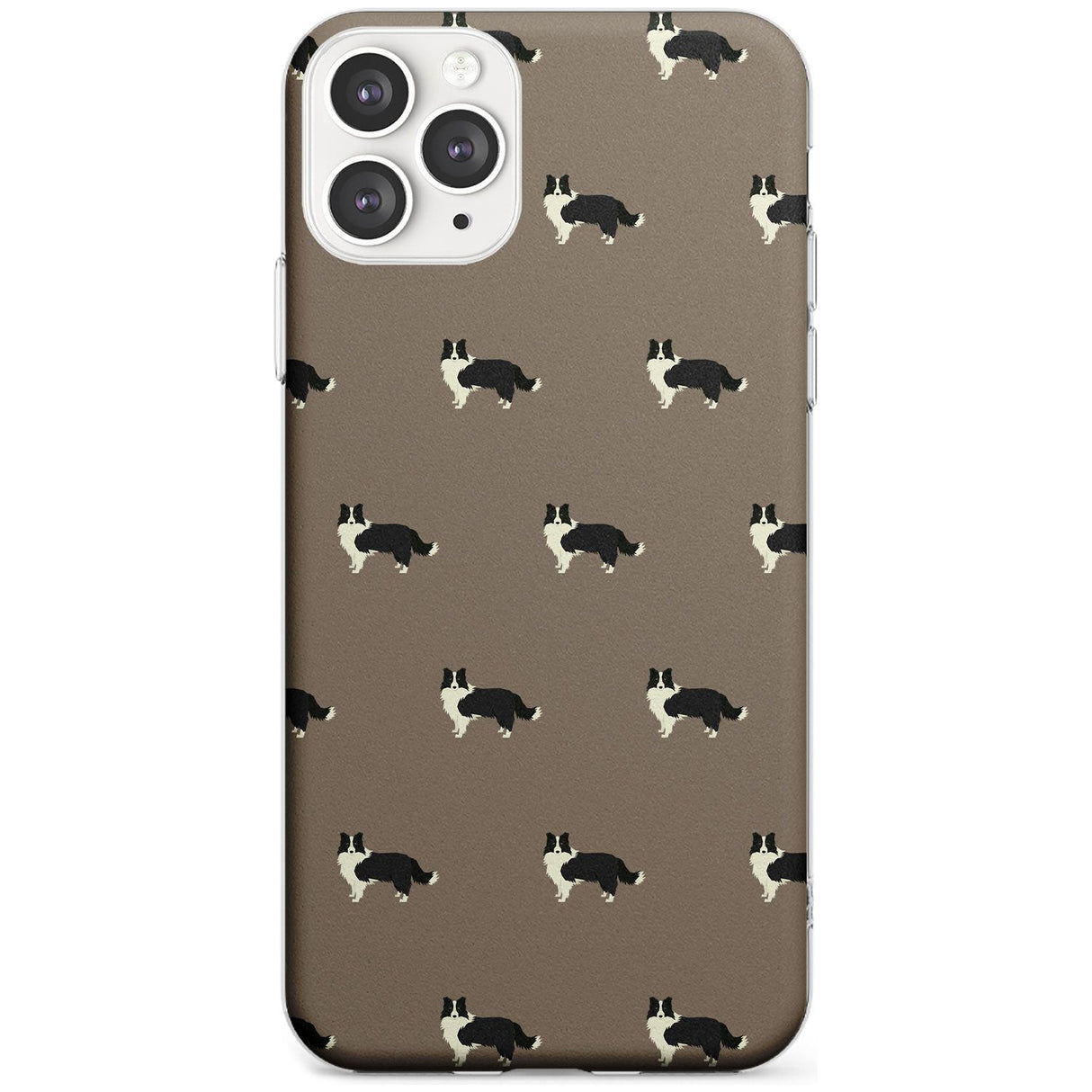 Border Collie Dog Pattern Slim TPU Phone Case for iPhone 11 Pro Max