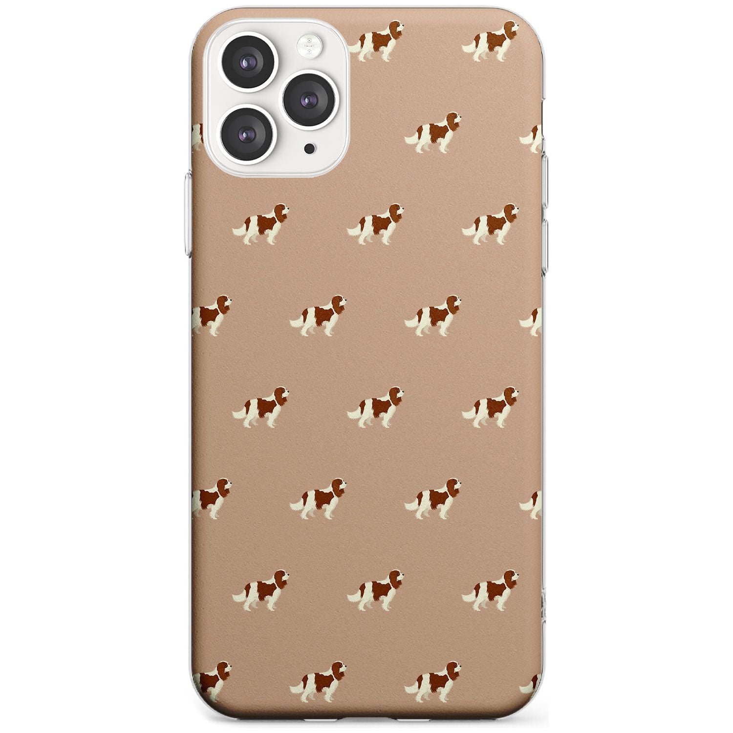 Cavalier King Charles Spaniel Pattern Slim TPU Phone Case for iPhone 11 Pro Max