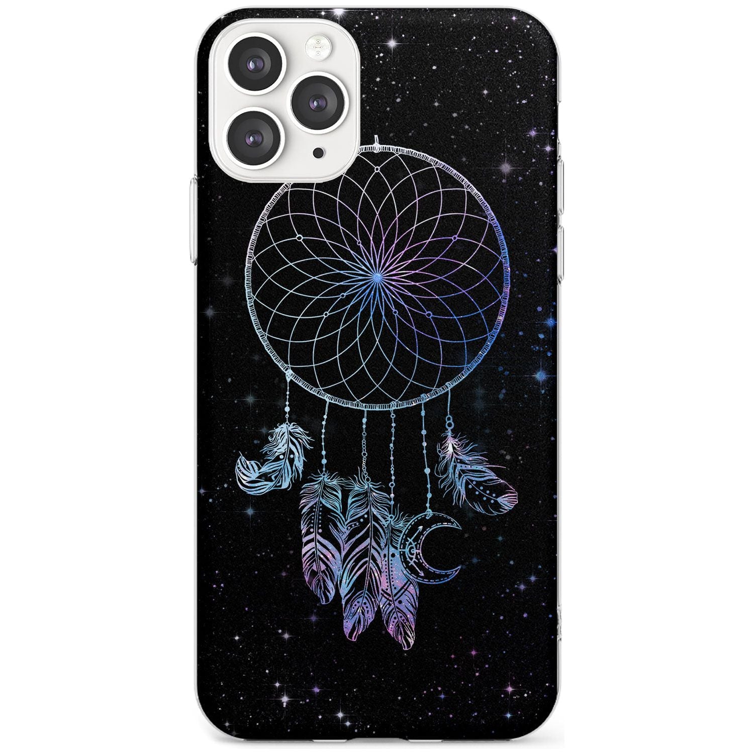 Dreamcatcher Space Stars Galaxy Print Slim TPU Phone Case for iPhone 11 Pro Max