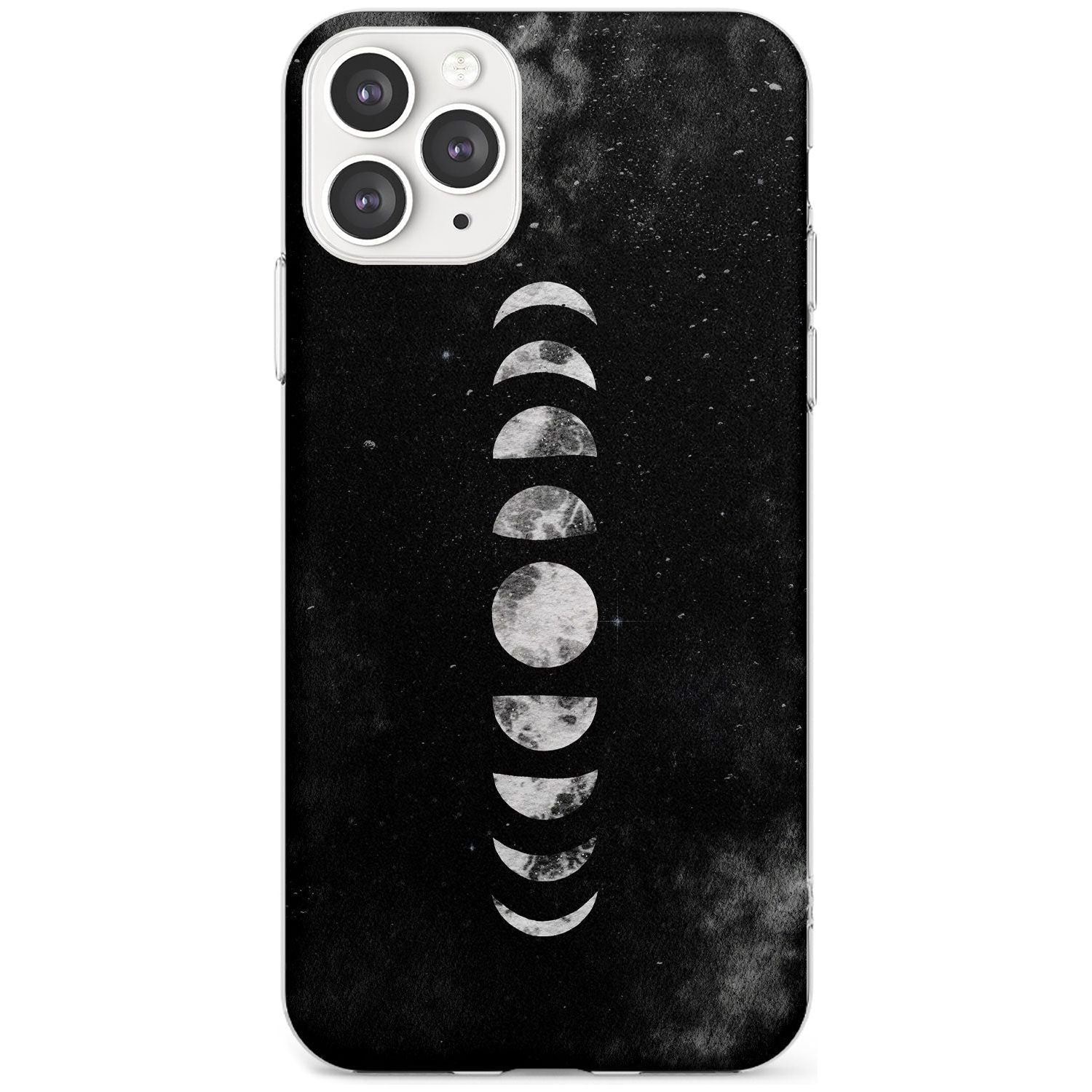 Watercolour Moon Phases Slim TPU Phone Case for iPhone 11 Pro Max