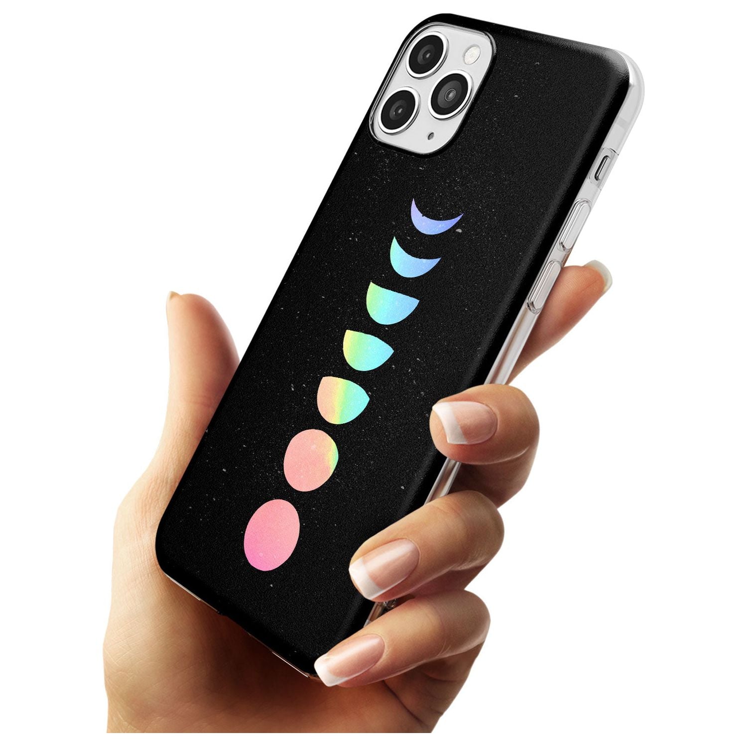 Pastel Moon Phases Black Impact Phone Case for iPhone 11 Pro Max