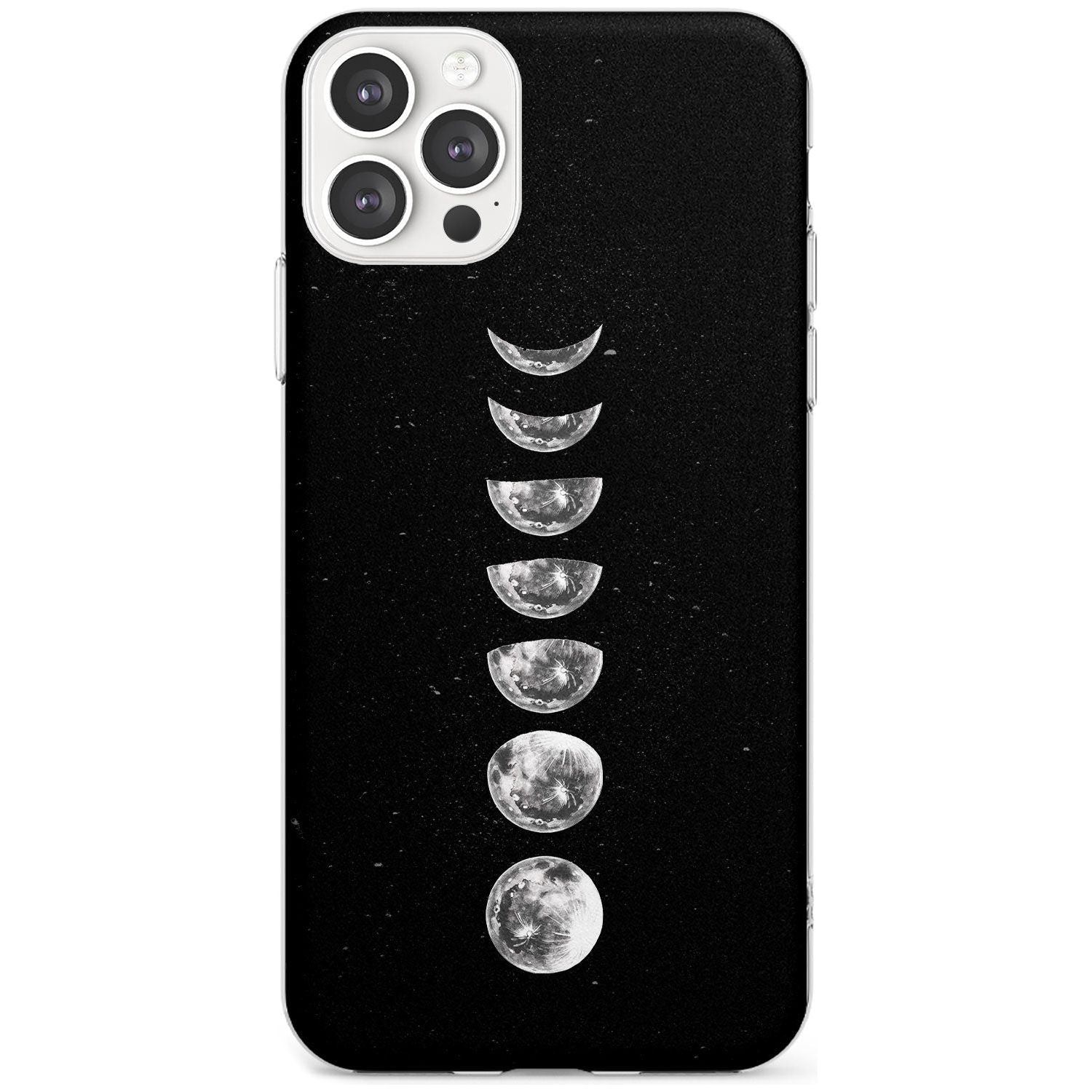 Light Watercolour Moons Black Impact Phone Case for iPhone 11 Pro Max