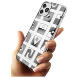 Abstract Lines: Mixed Pattern #2 Black Impact Phone Case for iPhone 11 Pro Max