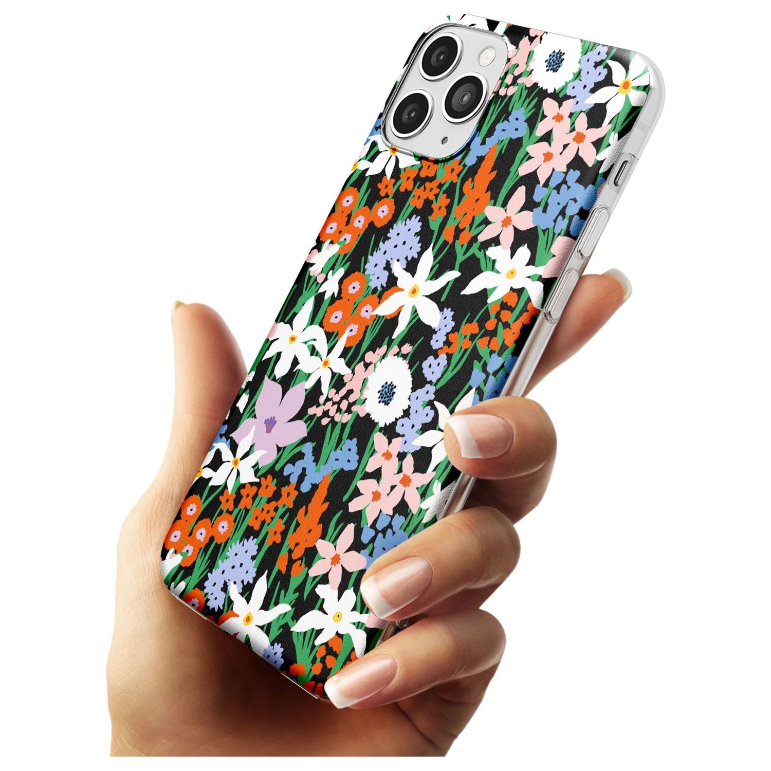 Springtime Meadow: Solid Black Impact Phone Case for iPhone 11 Pro Max