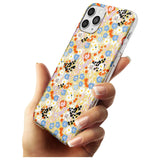 Busy Floral Mix: Transparent Black Impact Phone Case for iPhone 11 Pro Max