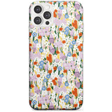 Energetic Floral Mix: Transparent Black Impact Phone Case for iPhone 11 Pro Max