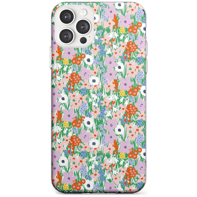 Jazzy Floral Mix: Transparent Black Impact Phone Case for iPhone 11 Pro Max