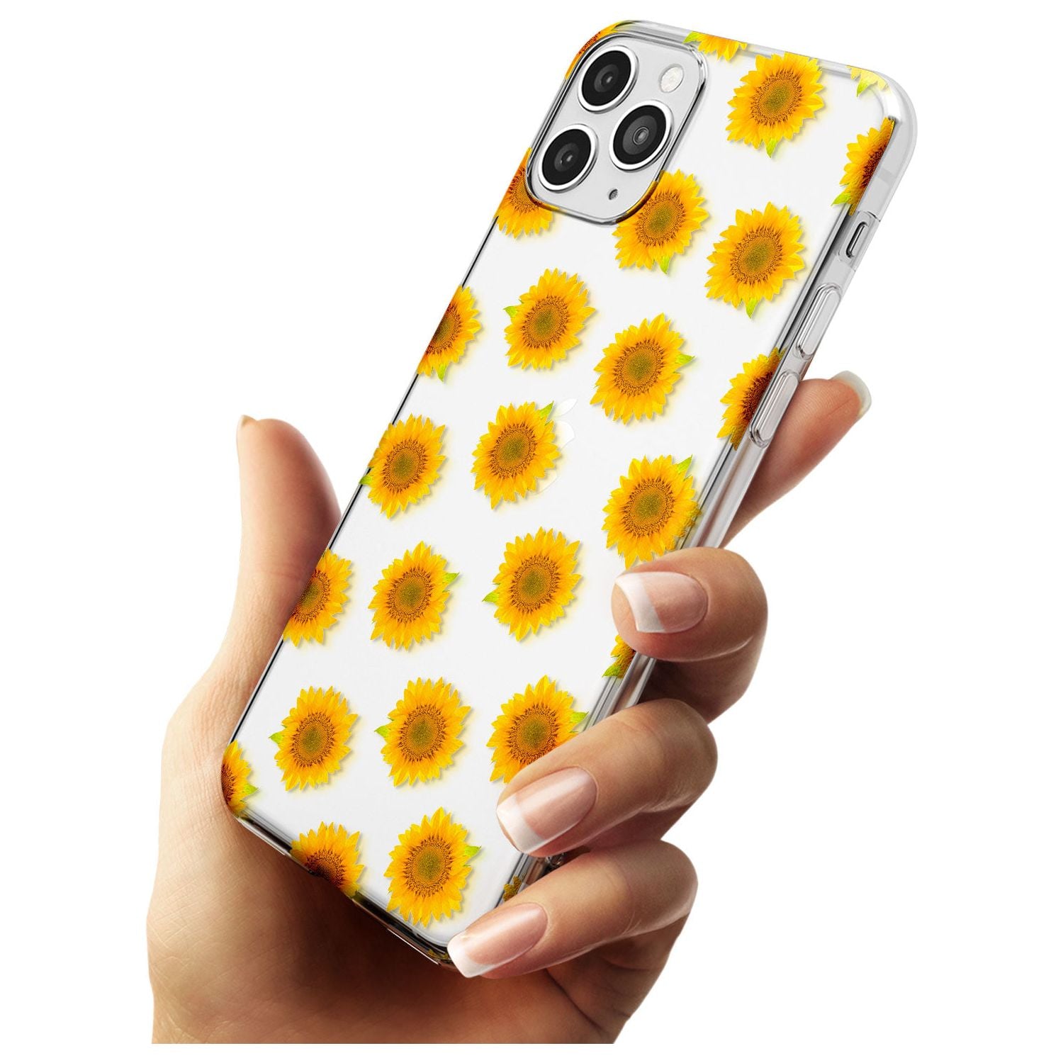 Sunflowers Transparent Pattern Slim TPU Phone Case for iPhone 11 Pro Max