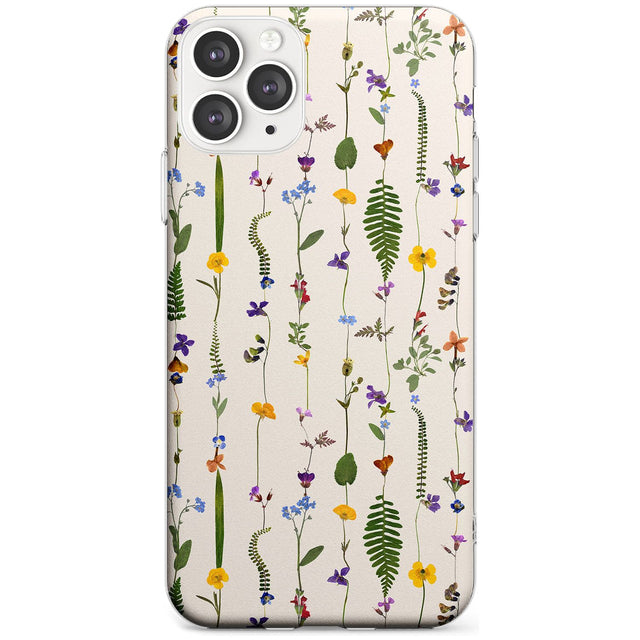 Wildflower Chain Design - Cream Slim TPU Phone Case for iPhone 11 Pro Max