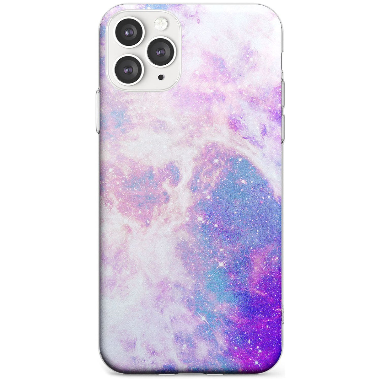 Purple & Blue Galaxy Pattern Design Slim TPU Phone Case for iPhone 11 Pro Max