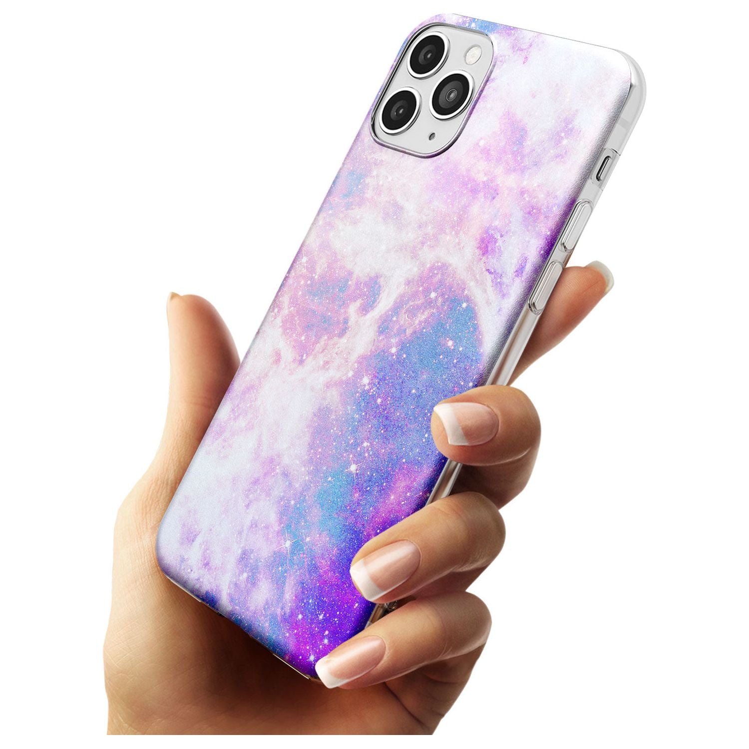 Purple & Blue Galaxy Pattern Design Slim TPU Phone Case for iPhone 11 Pro Max