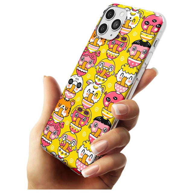 Ramen Noodle Kawaii Pattern Slim TPU Phone Case for iPhone 11 Pro Max