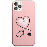 Medical Inspired Design Stethoscope Heart Slim TPU Phone Case for iPhone 11 Pro Max