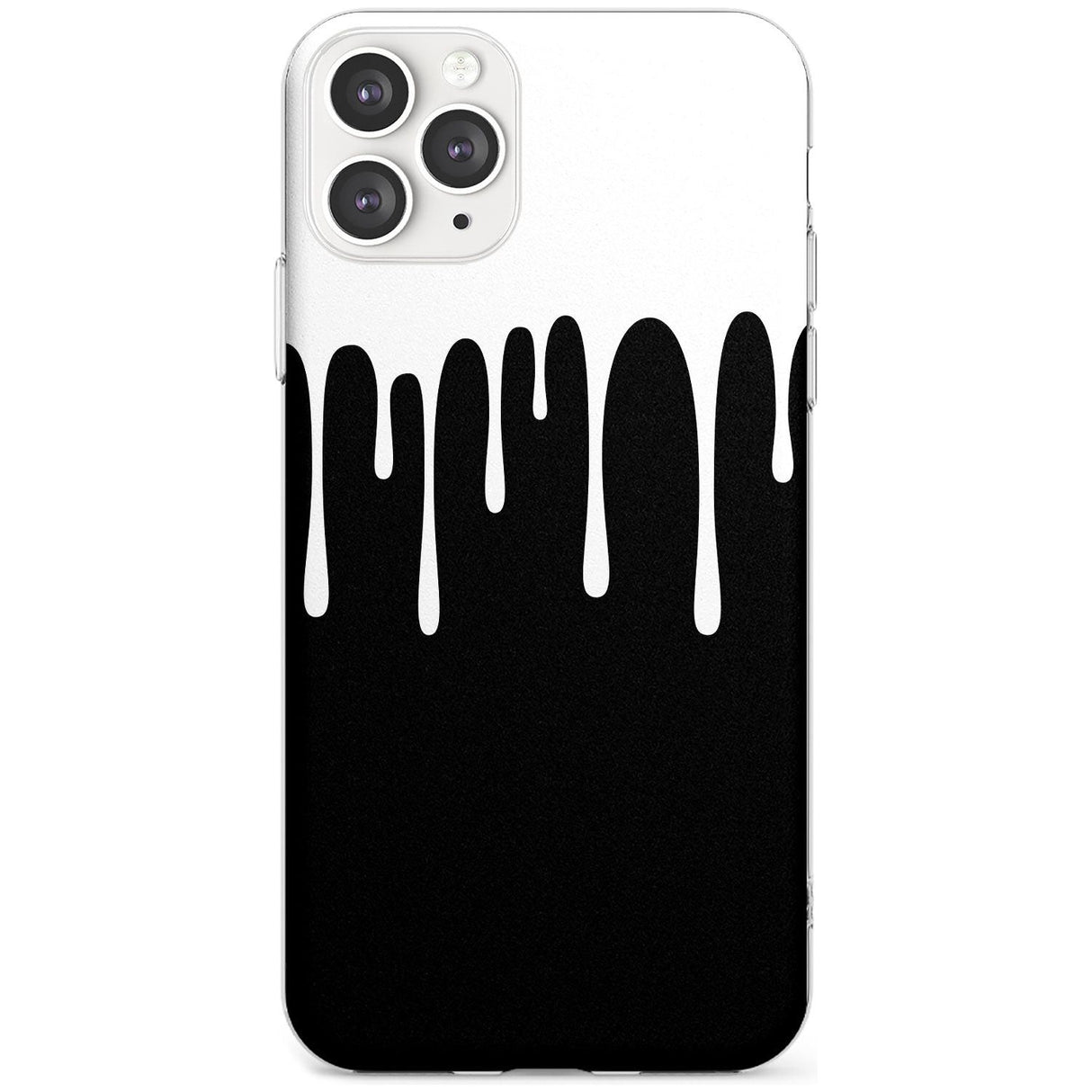 Melted Effect: White & Black iPhone Case Slim TPU Phone Case Warehouse 11 Pro Max