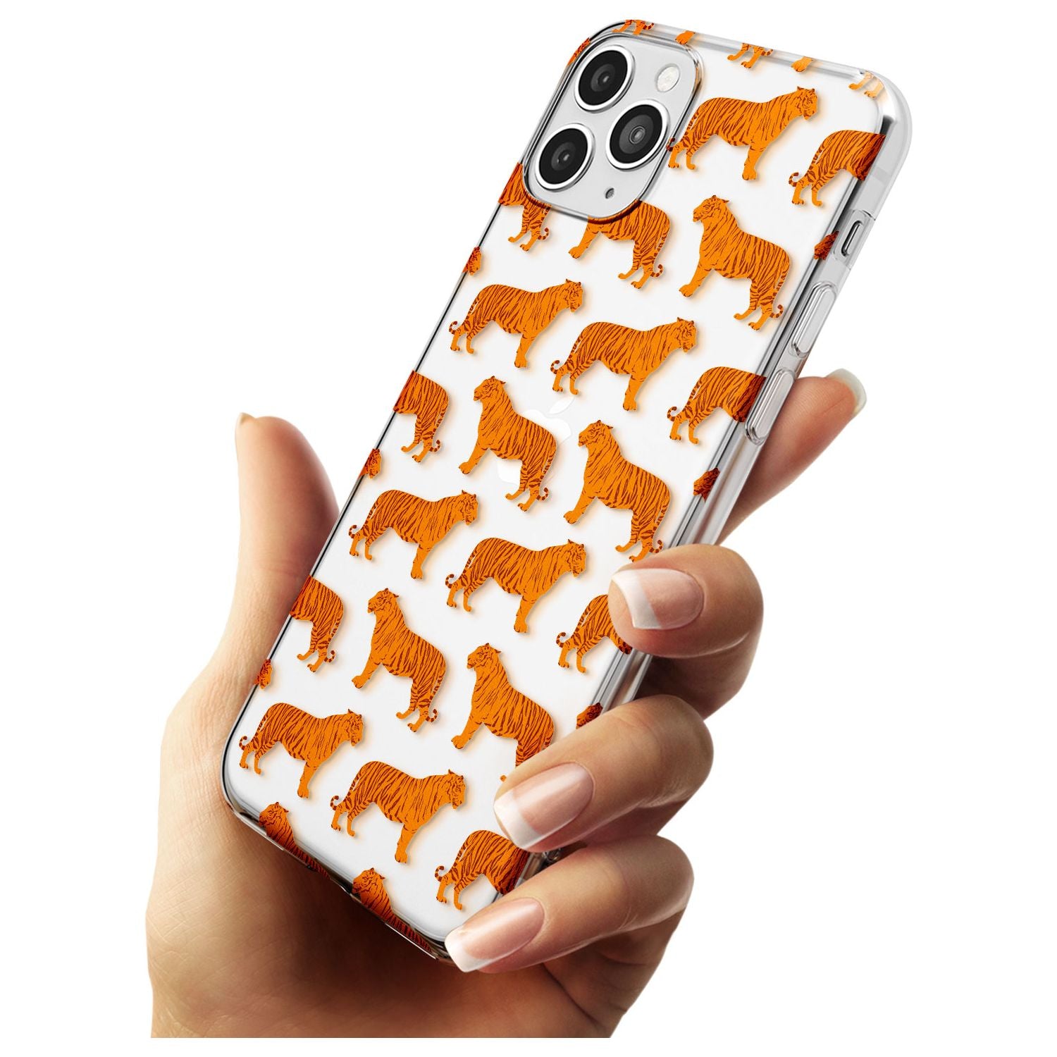 Tigers on Clear Pattern Slim TPU Phone Case for iPhone 11 Pro Max