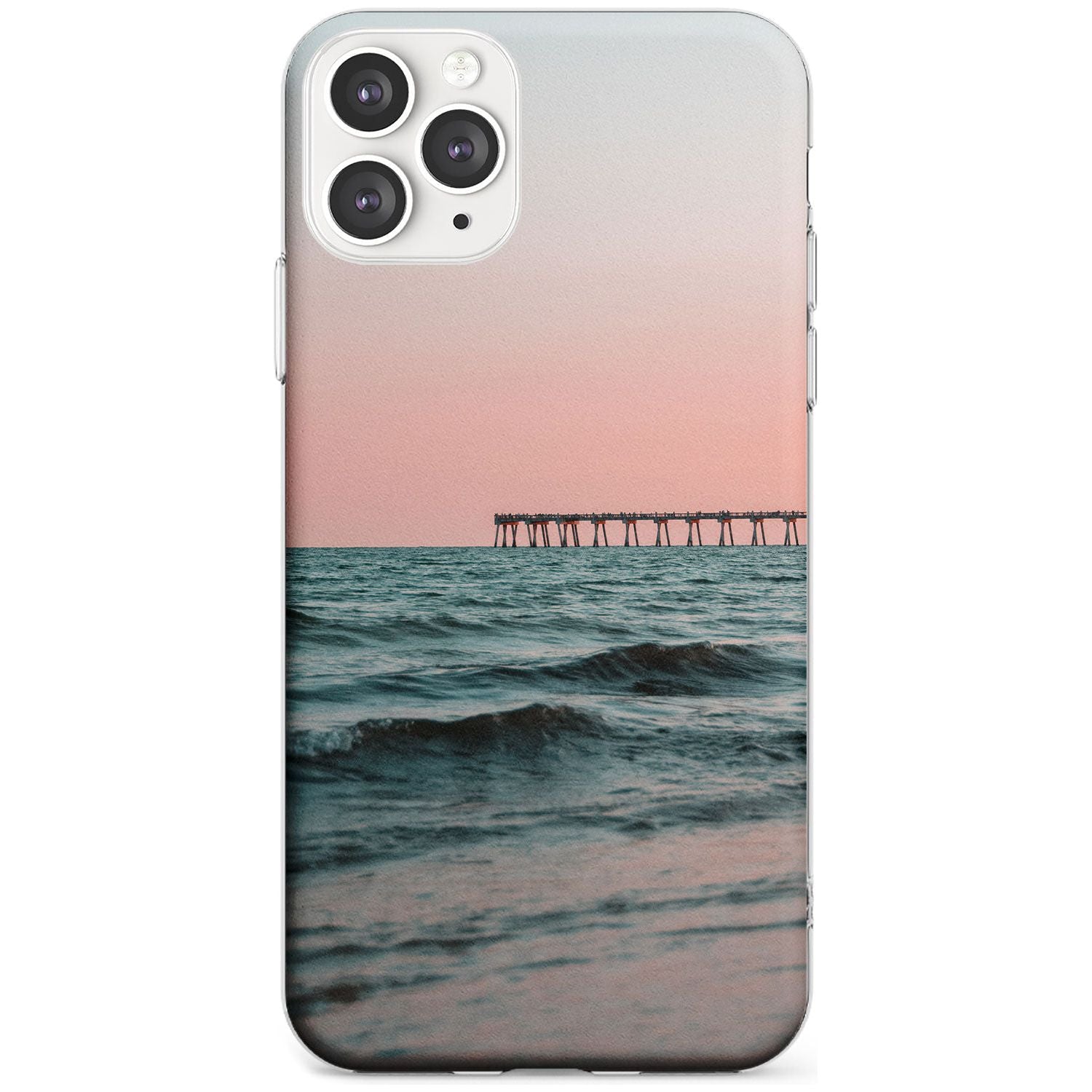 Beach Pier Photograph Slim TPU Phone Case for iPhone 11 Pro Max