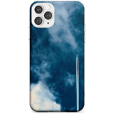 Plane in Cloudy Sky Photograph Slim TPU Phone Case for iPhone 11 Pro Max