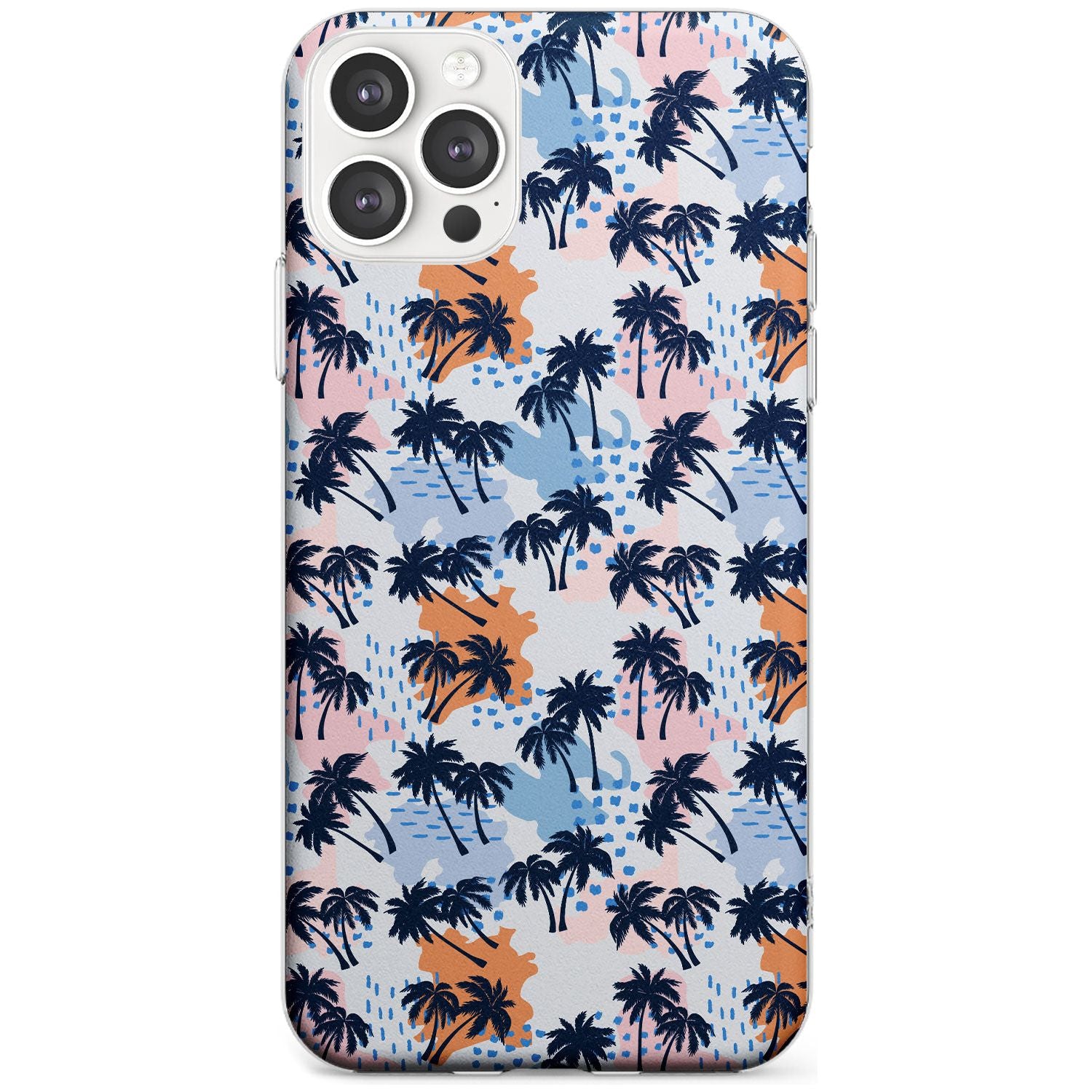 Summer Palm Trees Black Impact Phone Case for iPhone 11 Pro Max