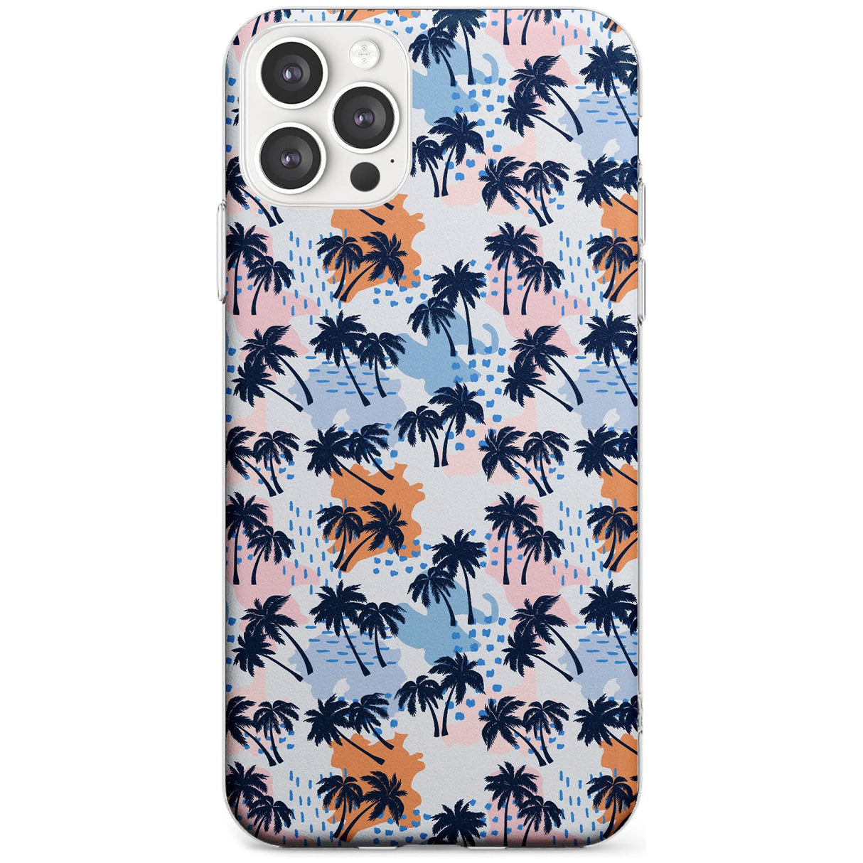 Summer Palm Trees Black Impact Phone Case for iPhone 11 Pro Max