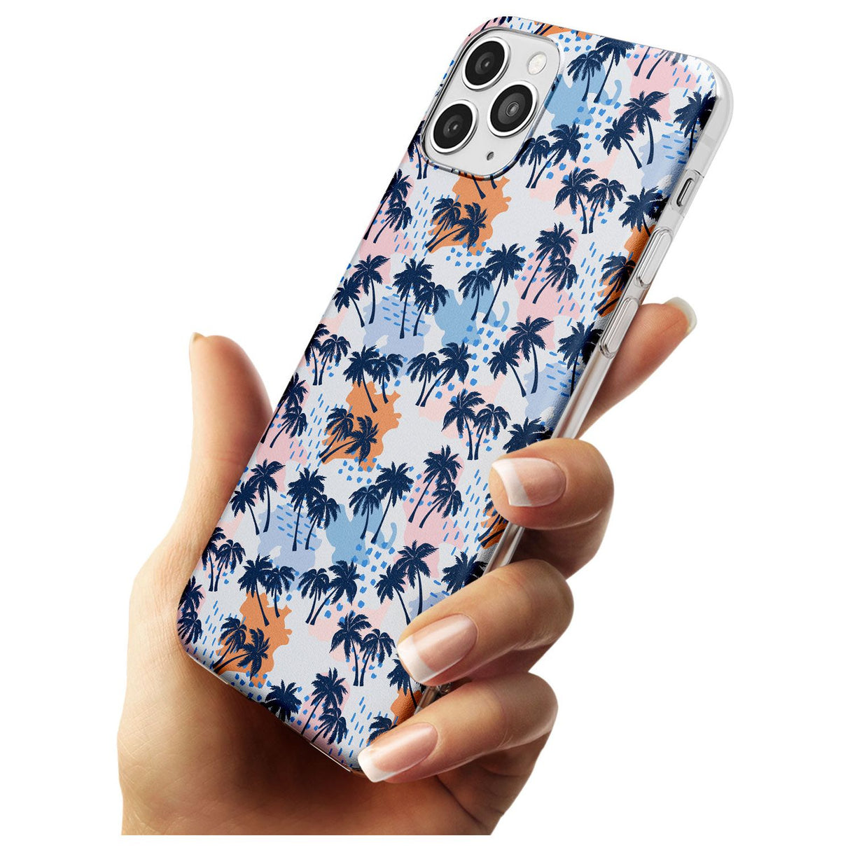 Summer Palm Trees Black Impact Phone Case for iPhone 11 Pro Max