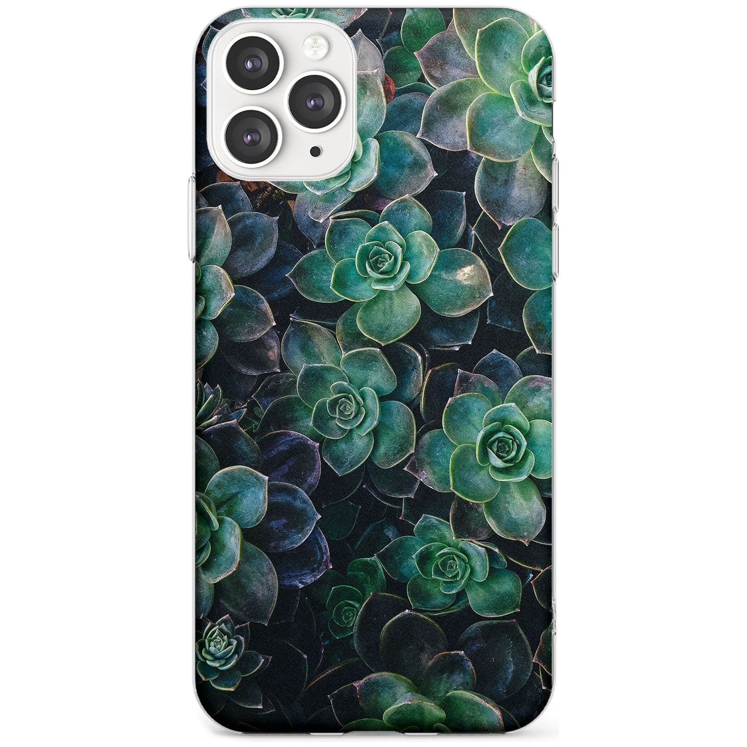 Succulents - Real Botanical Photographs Slim TPU Phone Case for iPhone 11 Pro Max