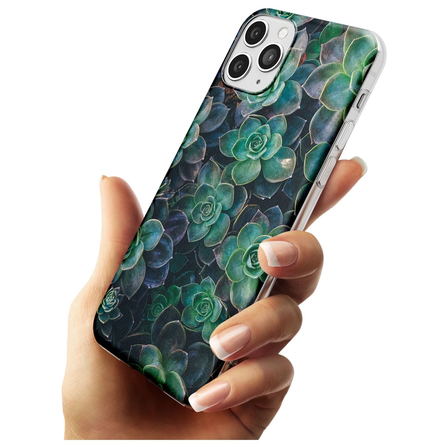 Succulents - Real Botanical Photographs Slim TPU Phone Case for iPhone 11 Pro Max