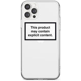 This product may contain explicit content Black Impact Phone Case for iPhone 11 Pro Max