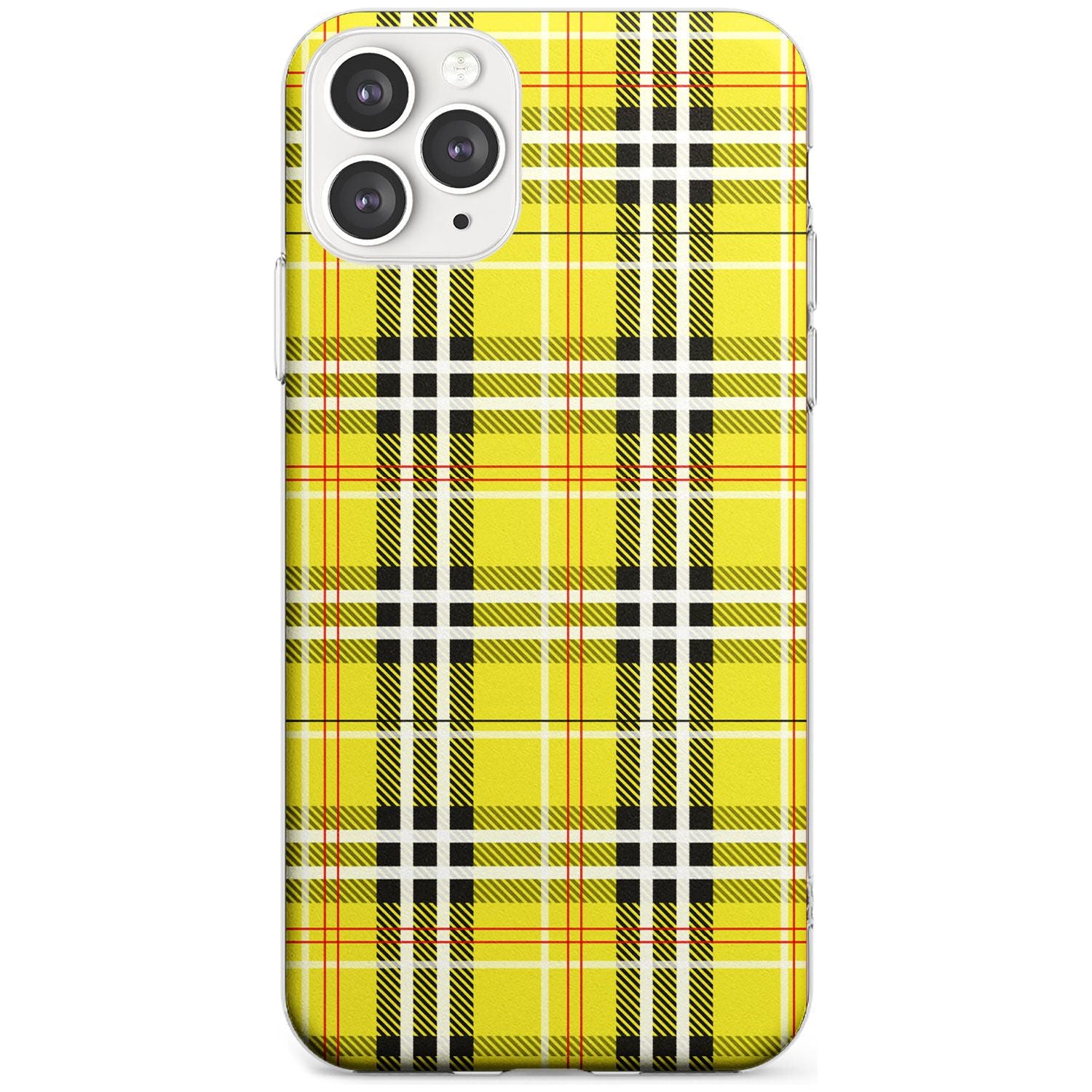 Yellow Plaid iPhone Case  Slim Case Phone Case - Case Warehouse