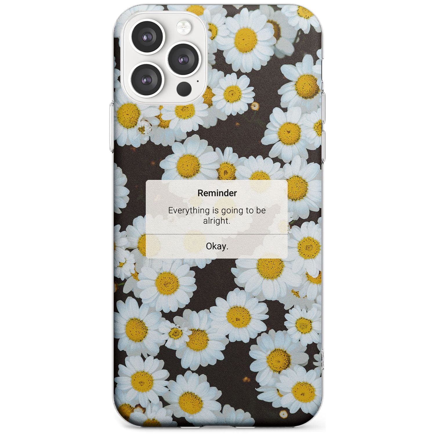 "Everything will be alright" iPhone Reminder Black Impact Phone Case for iPhone 11 Pro Max