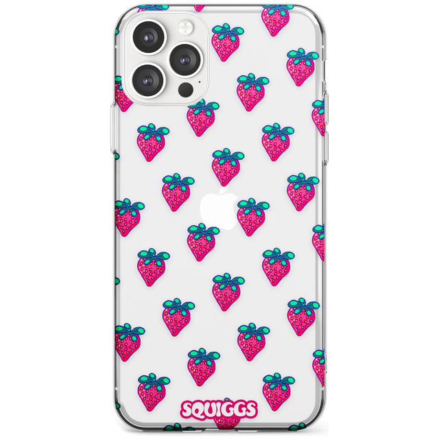 Strawberry Patch Black Impact Phone Case for iPhone 11 Pro Max