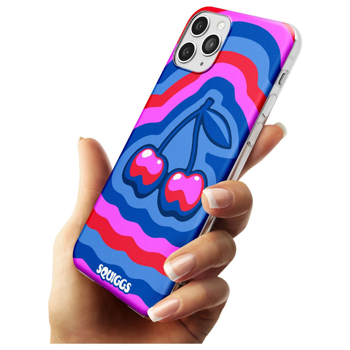 Cherry Rainbow Black Impact Phone Case for iPhone 11 Pro Max